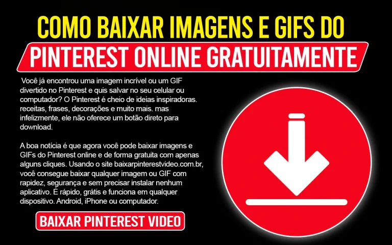 Como Baixar Imagens e GIFs do Pinterest Online Gratuitamente